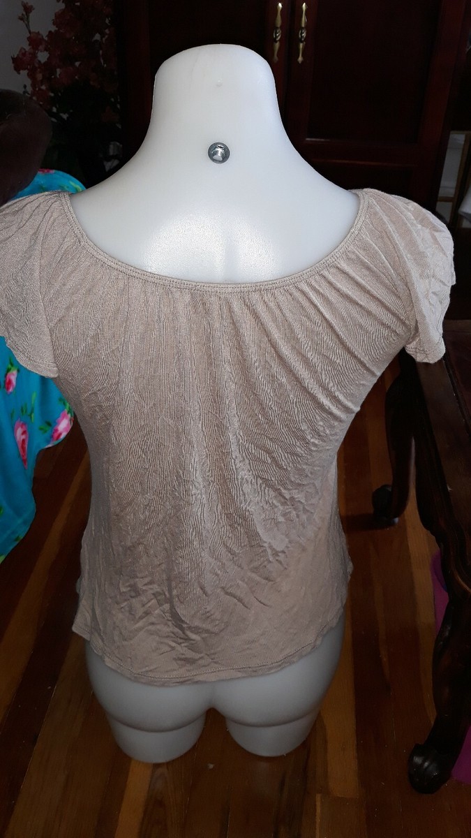 Blouse manches courtes col V détail dentelle Donna en viscose | 3 Suisses