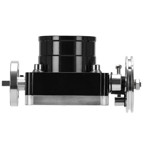 Colector de admisión de alto flujo de cuerpo de acelerador de aluminio Billet universal de 70 mm negro - Imagen 9 de 15