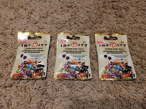 Disney Infinity Gold Toys R Us Exclusive Power Disc Packs Lot Of 3 New