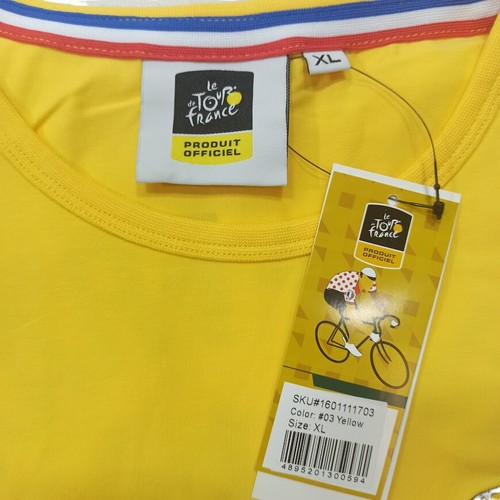 Le Tour De France T-shirt Yellow Size XL Extra Large Bicycle Race Depuis 1903 - Picture 10 of 13