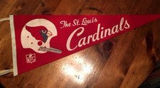 Vintage Mid-late 60's St. Louis Cardinals Football NFL Pennant -Helmet logo
