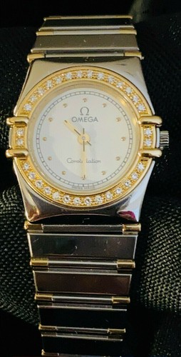 18k Gold Omega Constellation Ladies 