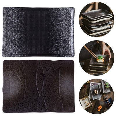  2 Pcs Japanese-type Sushi Plate Foldable Computer Tray Decoration