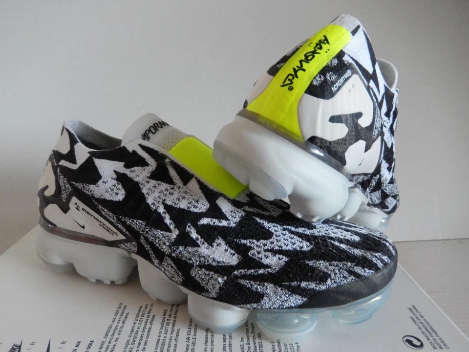 NIKE AIR VAPORMAX FK FLYKNIT SIN USAR, EN CAJA 2/ACRÓNIMO LIGHT BONE-VOLT TALLA 4 [AQ0996-001] Foto 2 de 4