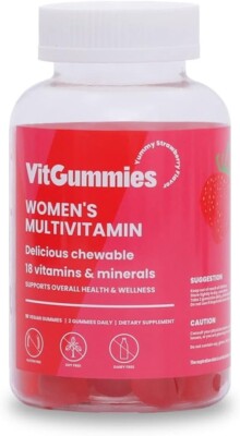 Women's Multivitamin Gummies - Energy, Health & Immune Support - Strawberry