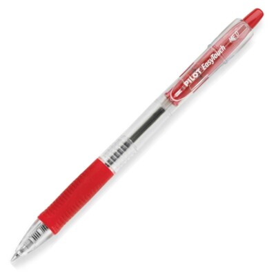 32222 Pilot EasyTouch Ballpoint RT Pen, Medium Point, Red Ink, Pack of 2