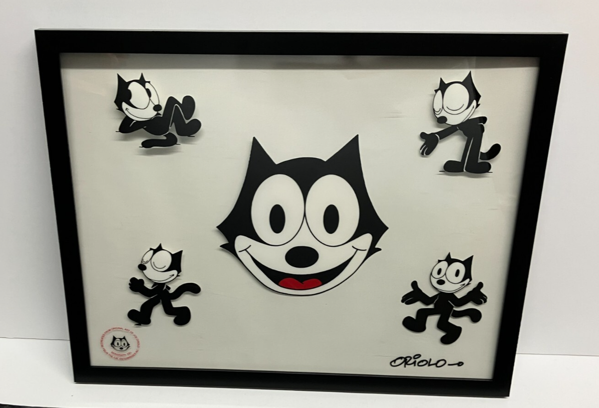 Felix the Cat Animation Serigraph Cel 11x14 Hand Signed by Joe