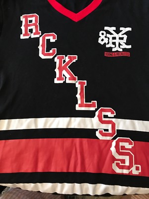 Young Reckless Jersey Y&R Mens L Hip Spellout Logo 86 Symbols C3