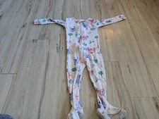 Carter  s 3T Sleep Pajamas One Piece Zip Girls Princess Castle Horses Cinderella