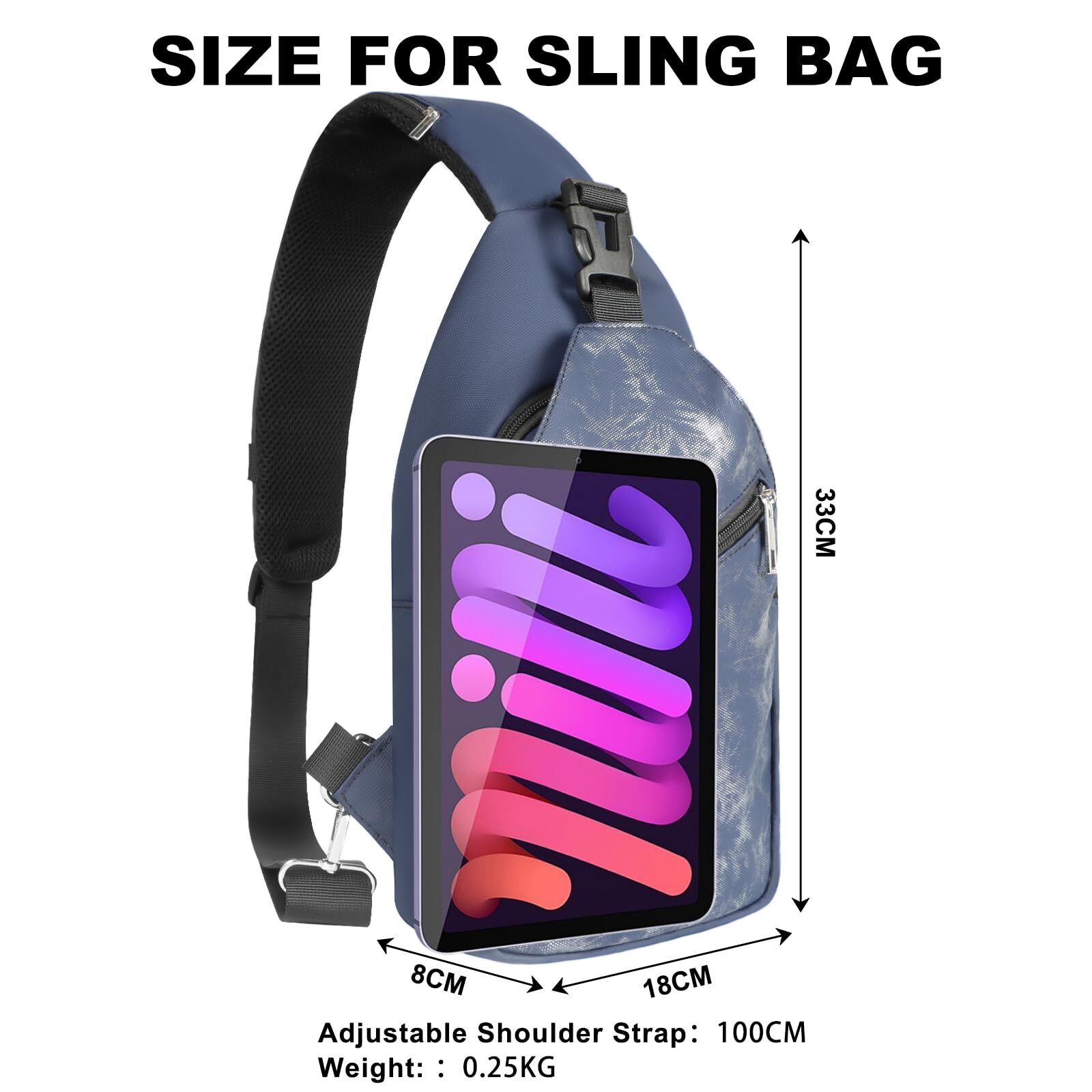 Sling Bag Backpack for Men & Women Crossbody Backpack Shoulder Bag Waterproof...