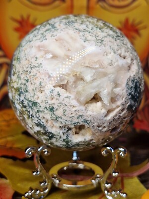 Rosa Amethyst Kristall Kugel mit Ozean Jaspis 67 mm 360 g seltene Kugel