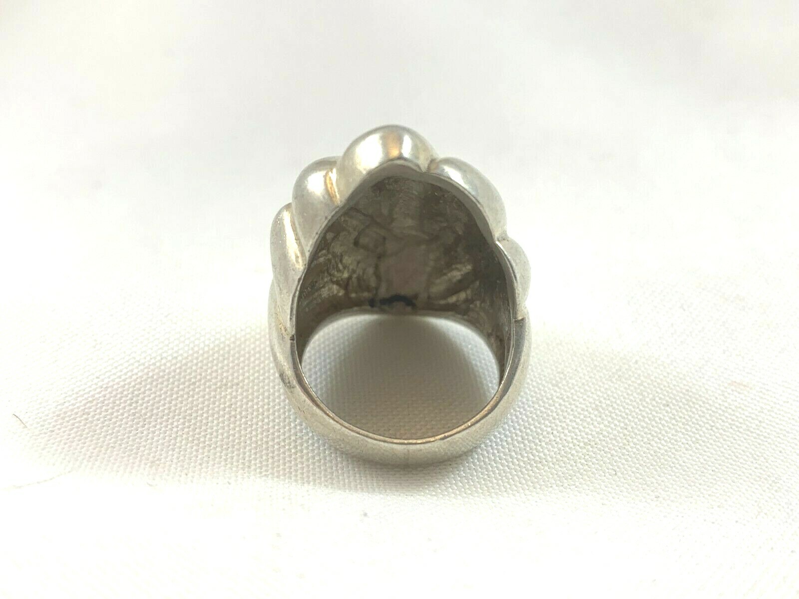 Sterling Silver Statement Chevron Ring  Estate - image 5