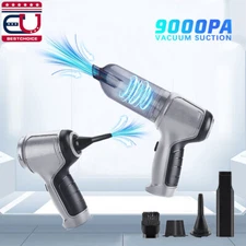 3 in 1 Wireless Car Vacuum Cleaner Air Blower Handheld Power Suction Dust Blow