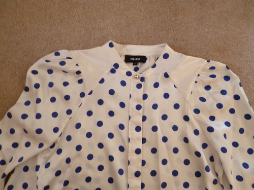 ME+EM SEIDENBLUSE ELFENBEIN/BLAUER SPOT, 6. - Bild 3 von 10