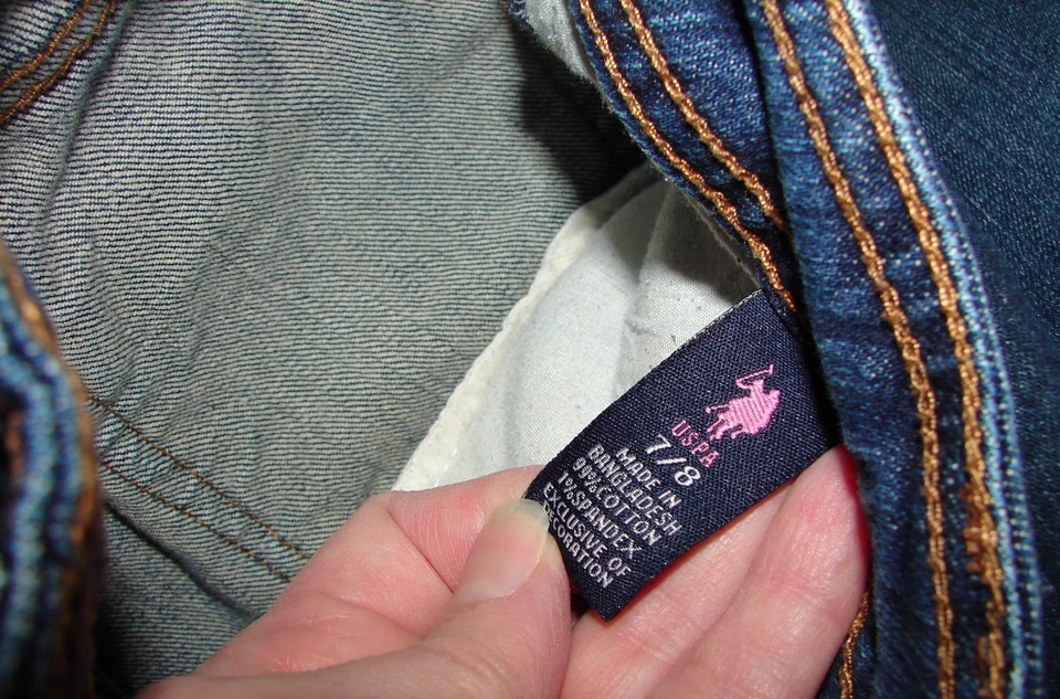 Лот женщин синий джинсовой ткани шорты США Polo Association и MUDD размер 8/9 - Изображение 4 из 4