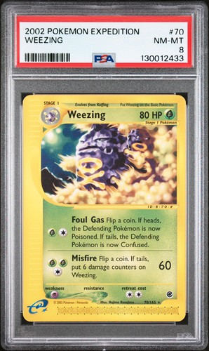 Weezing graded PSA 8 for sale on eBay