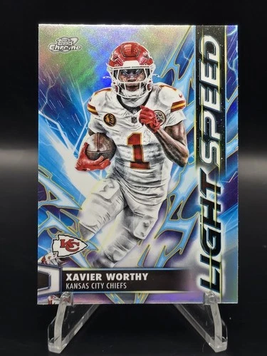 2025 Topps Cosmic Chrome Xavier Worthy Base (RAW)