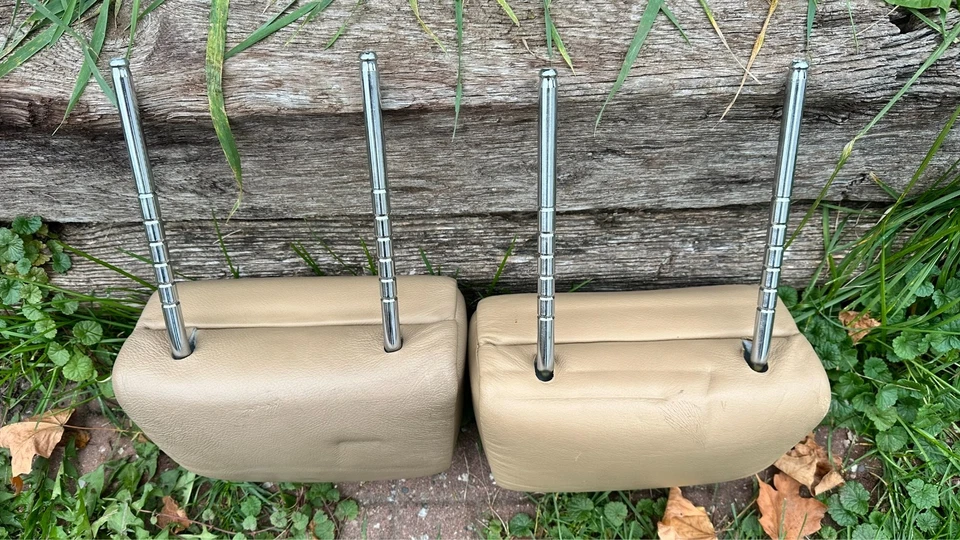 BMW 325is E36 1994 serie 3 reposacabezas asiento canastilla delantero izquierdo derecho beige Foto 4 de 4