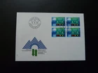 inauguration tunnel of Gothard FDC Switzerland 1980 (block of 4)