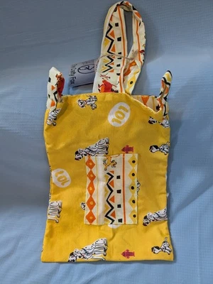 Handmade Cotton Bag, Yellow, 101 Dalmatian Themed, Small Pocket - Image 1 of 3