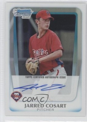 2011 Bowman Chrome Prospects Refractor 358/500 Jarred Cosart #BCP87 Auto 1l5