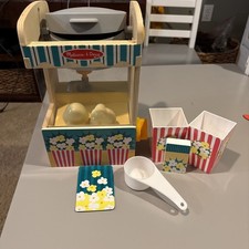 Melissa  Doug Fun at the Fair Wooden Popcorn Play Food Set Popcorn Machine