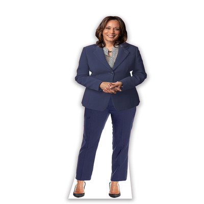 Lemonsoda Kamala Harris Blue Suit Cardboard Standup - Life Size Blue - Made In
