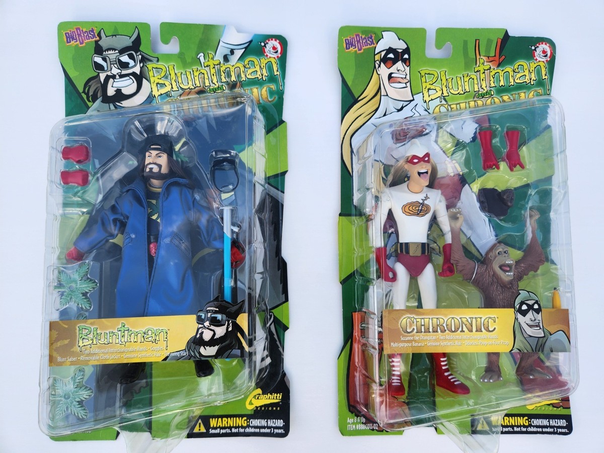 パラレルマン【ボンド】ソフビ Bluntman, Chronic And Cock Knocker. Deluxe Action Figure FULL SET