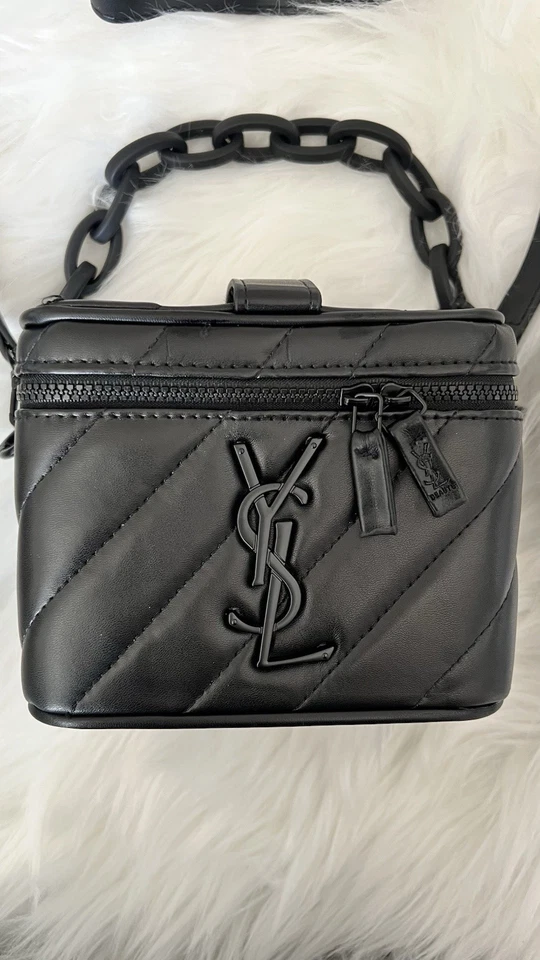 YSL Yves Saint Laurent Beaute Beauty GWP VIP Vanity Case Converted Bag Black NIB - Image 4 of 4