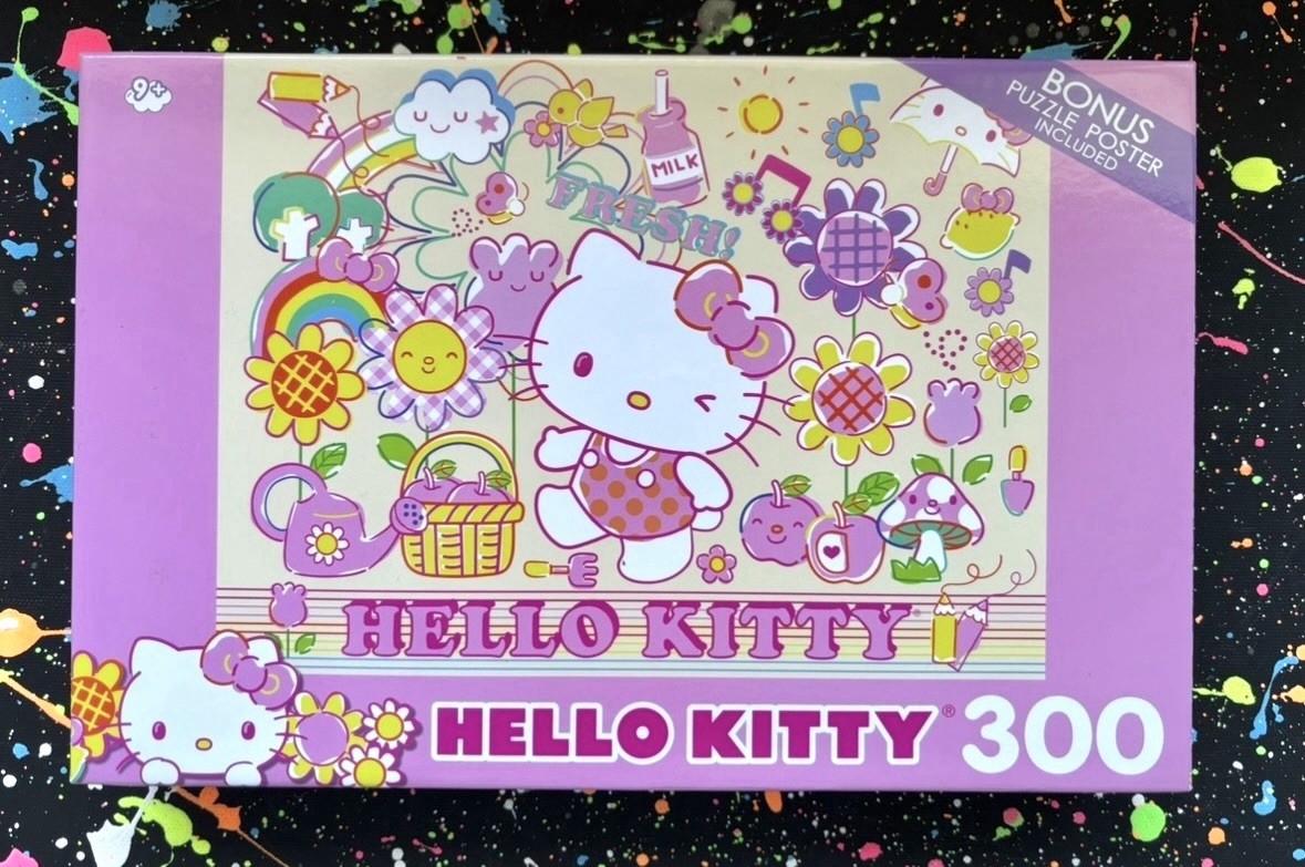Hello Kitty 300 Piece Jigsaw Puzzle with Bonus Poster – 18” x 24