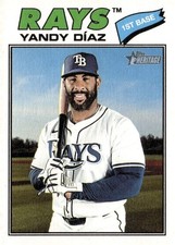 2026 Topps Heritage Reverse Flip Stock #47 Yandy Diaz - NM-MT