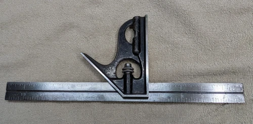 L.S. Starrett 12 Inch Combination Square USA Vintage