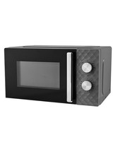 Grey 17L Diamond Texture Manual Microwave – Stylish & Easy to Use