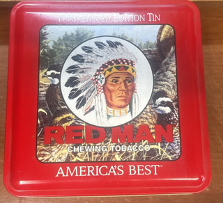 RED MAN Chewing Tobacco 1996 Limited Edition Tin “Woodlot Bobwhites”