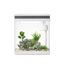 HNE-300 Nano Aquarium Komplettaquarium 13L Filteranlage LED Lampe Glas ultraweiß