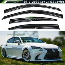 For 2013-2020 Lexus GS F GS350 GS450h JDM Mugen Style Window Visors Rain Guards