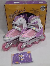 Nattork Kids Adjustable Roller Skates with Light up Wheels for Girls