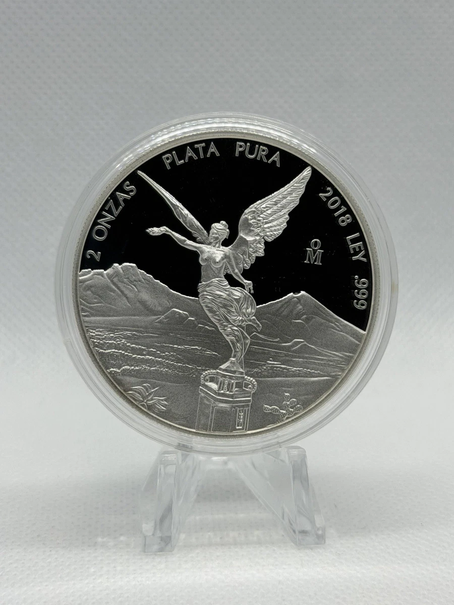 美品　2オンス　2022 メキシコ リベルタ銀貨 Mexican Libertad Uncertified 2 oz Precious Metal Content per Unit