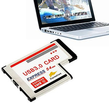 5Gbps 2 Port Hidden inside USB 3.0 HUB to Express Card Expresscard 54Mm Adapter