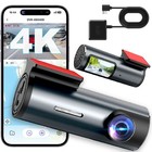 4K Mini Car DVR Dash Cam Front Camera WiFi Video Recorder with GPS Hardwire Kit