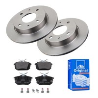 ATE Bremsscheiben Ø250MM + BremsbelÄGe Hinten FÜR Smart Forfour Mitsubishi Colt