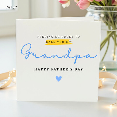 Opa Vatertagskarte - So glücklich, dich meinen Opa zu nennen - Opa Gramps