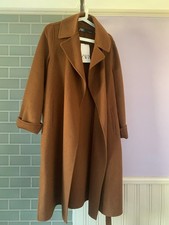 Zara Belted Wrap Coat – Toffee – New With Tags – Wool Blend – Size S (UK 8–10)