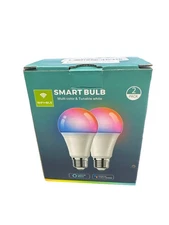 LED Smart Bulbs 2 Pack Multi Color & Tunable White