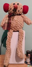 plush snowman 14 inches long pre owned