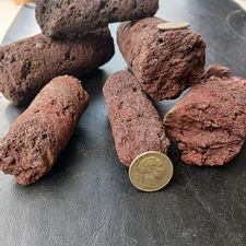 Volcanic Lava Rock Specimen Crystals Minerals Display Stone Igneous Core Sample 