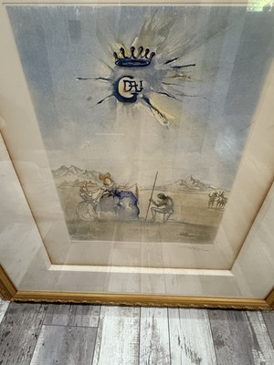 Salvador Dali Hommage A Dulcinée - Homage To Dulcinea Signed With Certificate