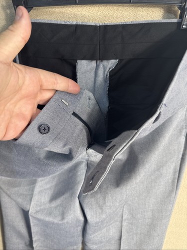 @ Jos A Bank 37R Blue Check Nailhead Cotton Wool 2 Piece Suit 32x30 2 Button - Picture 20 of 22