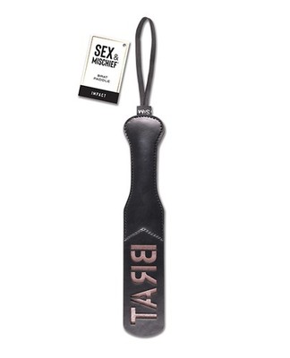 Sex & Mischief Brat Paddle - Imprint BRAT for Delicious Thuddy Impact