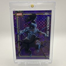 2026 Topps Chrome Marvel #128 Kid Venom Storm’s Purple Lightning Refractor /75